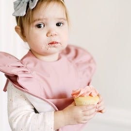 Peony Ruffle Angel Bib